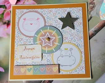 Carte enfant "Joyeux anniversaire"