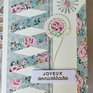 Carte double "treillis"