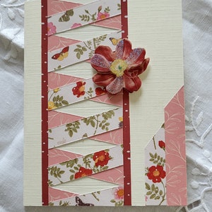 Carte double "treillis"