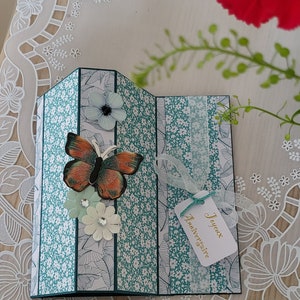 Carte bow window "Joyeux anniversaire"