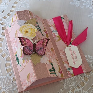 Carte bow window "Joyeux anniversaire"