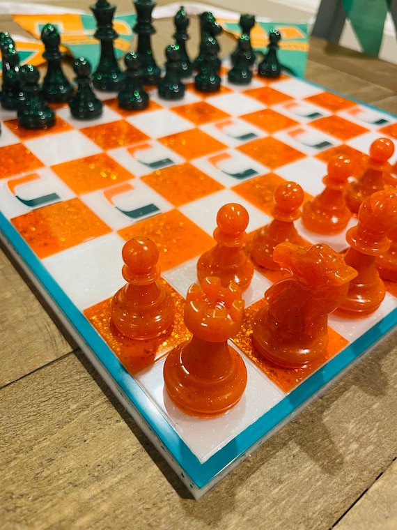 Custom Resin Chess and Checkers sets