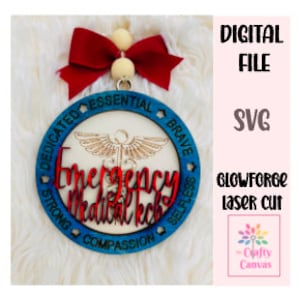 EMT Car Charm Digital SVG File ONLY