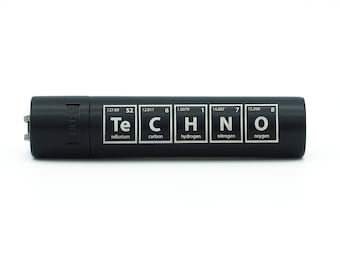 Clipper Metal Feuer Techno, Hip Hop, Punk, Psy, House, Hitech, Rap, Periodensystem, periodic table, Musikrichtungen Feuerzeug, Music Lighter
