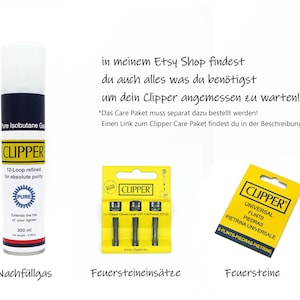 Feuer mit Wunschgravur Hochwertiges Clipper Metall Feuerzeug personalisierter Gravur persönliche Geschenkidee einzigartiges Geschenk Bild 8