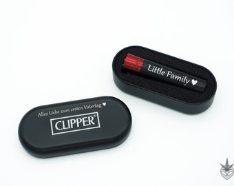 Clipper mit Wunschgravur • Hochwertige Clipper Feuerzeuge aus Metall mit personalisierter Gravur • Geschenkidee Namensgravur