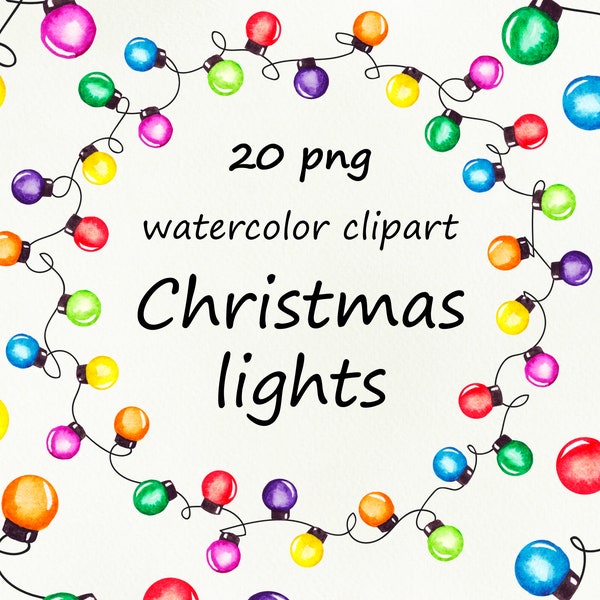 Christmas lights clipart, Christmas lights clip art, String of Christmas lights, Xmas lights clipart, christmas frame, border digital png