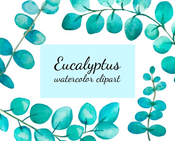 Eucalyptus Prints Eucalyptus Clipart Eucalyptus Wedding Etsy