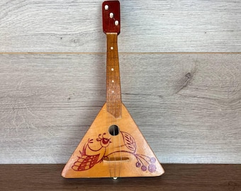 Vintage Children's Balalaika, USSR Wooden String Instrument - Etsy