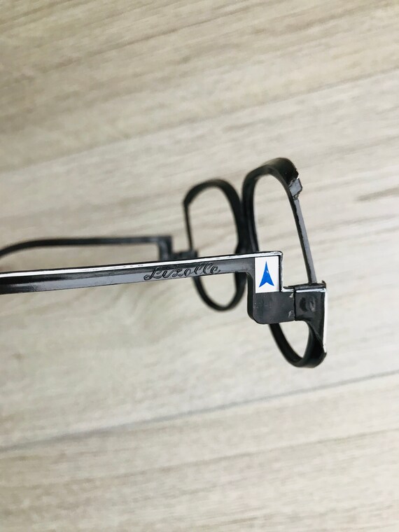 Vintage plastic dark brown spectacle frame Colorful g… Gem