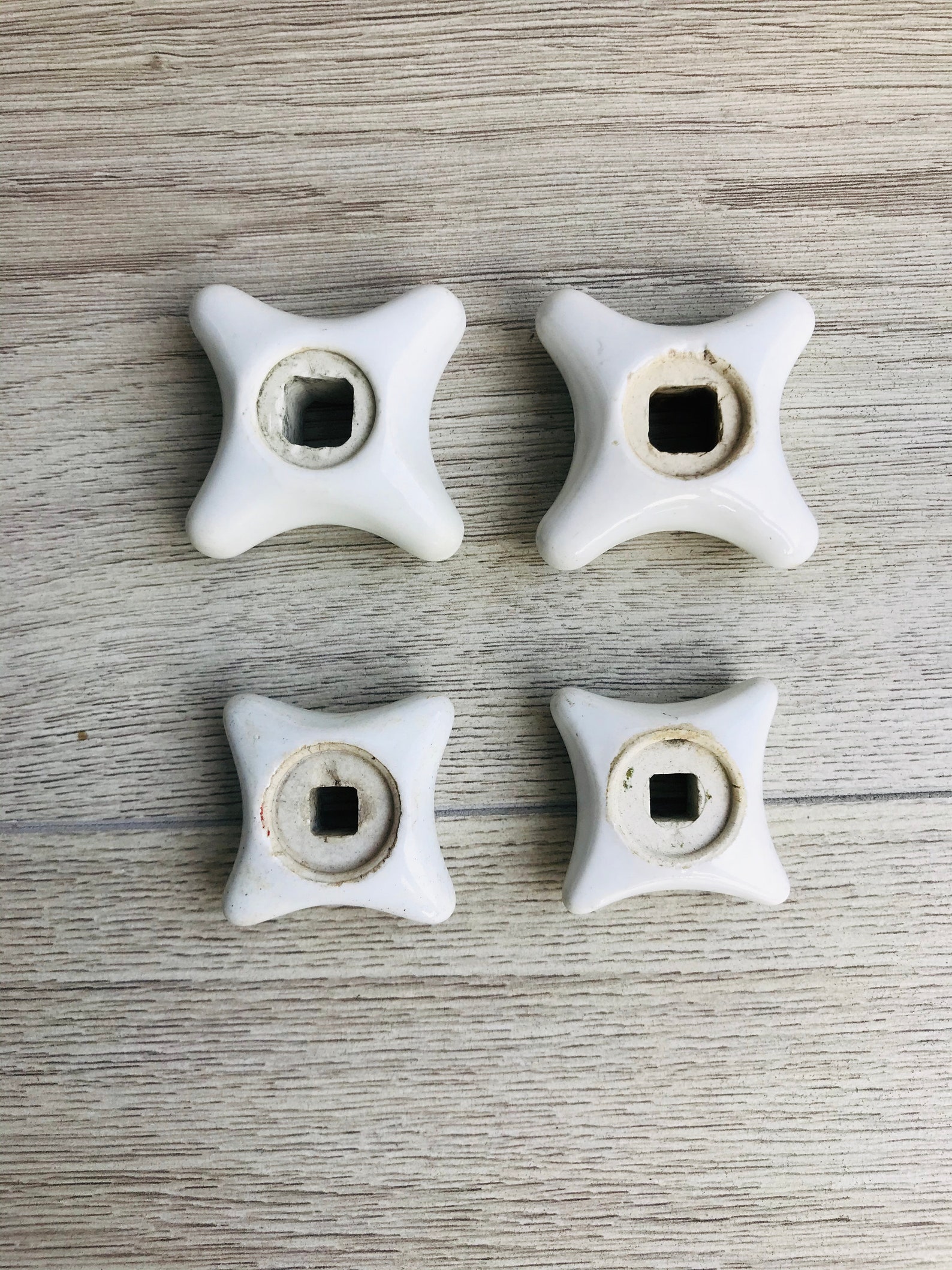 Vintage porcelain faucet handles knobs Vintage handles Sink Etsy