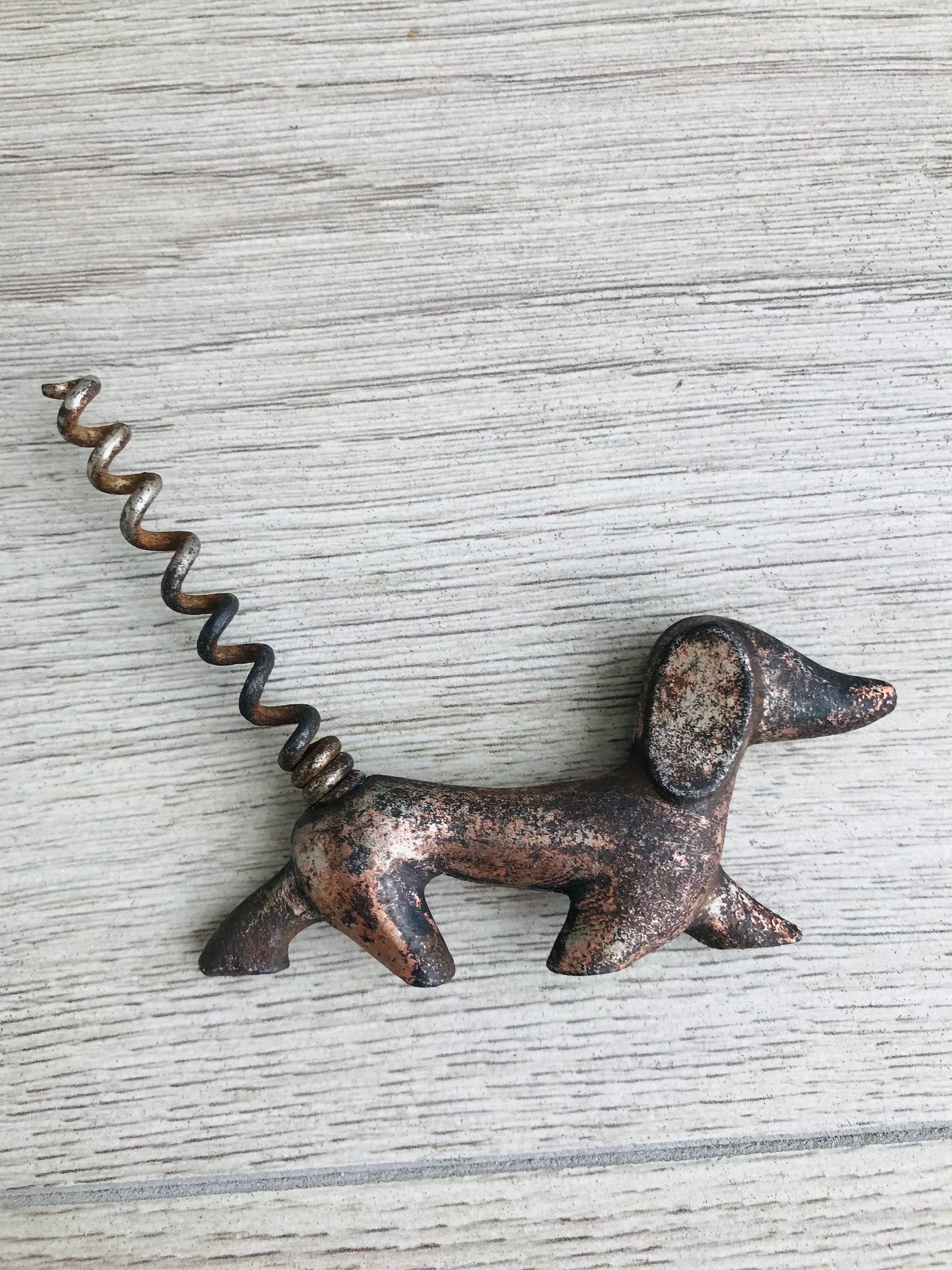 Vintage Metal Brass Wine Opener in Form Dogs Corkscrew Dog Etsy