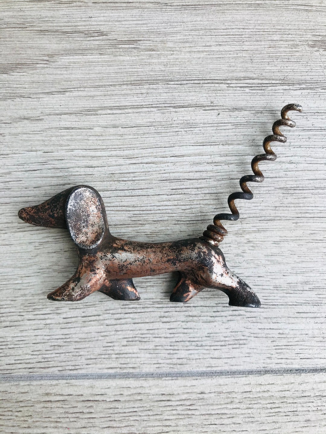 Vintage Metal Brass Wine Opener in Form Dogs Corkscrew Dog Etsy