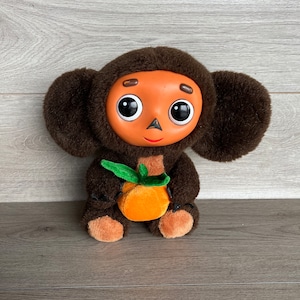 Vintage Cheburashka Vintage toy Soviet brown cheburashka Cheburashka doll Plush toy Original plush doll Cartoon toy Kids room decor