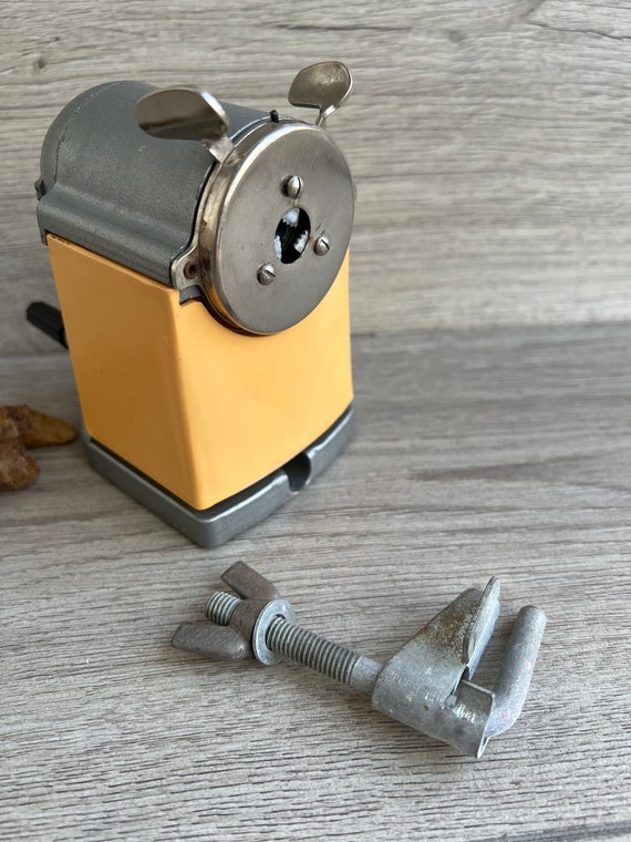 Vintage Pencil Sharpener Desktop Rotary Pencil Sharpener Desk Clamp Metal Manual Pencil Sharpener Stationery Mechanical Pencil Sharpener Etsy UK