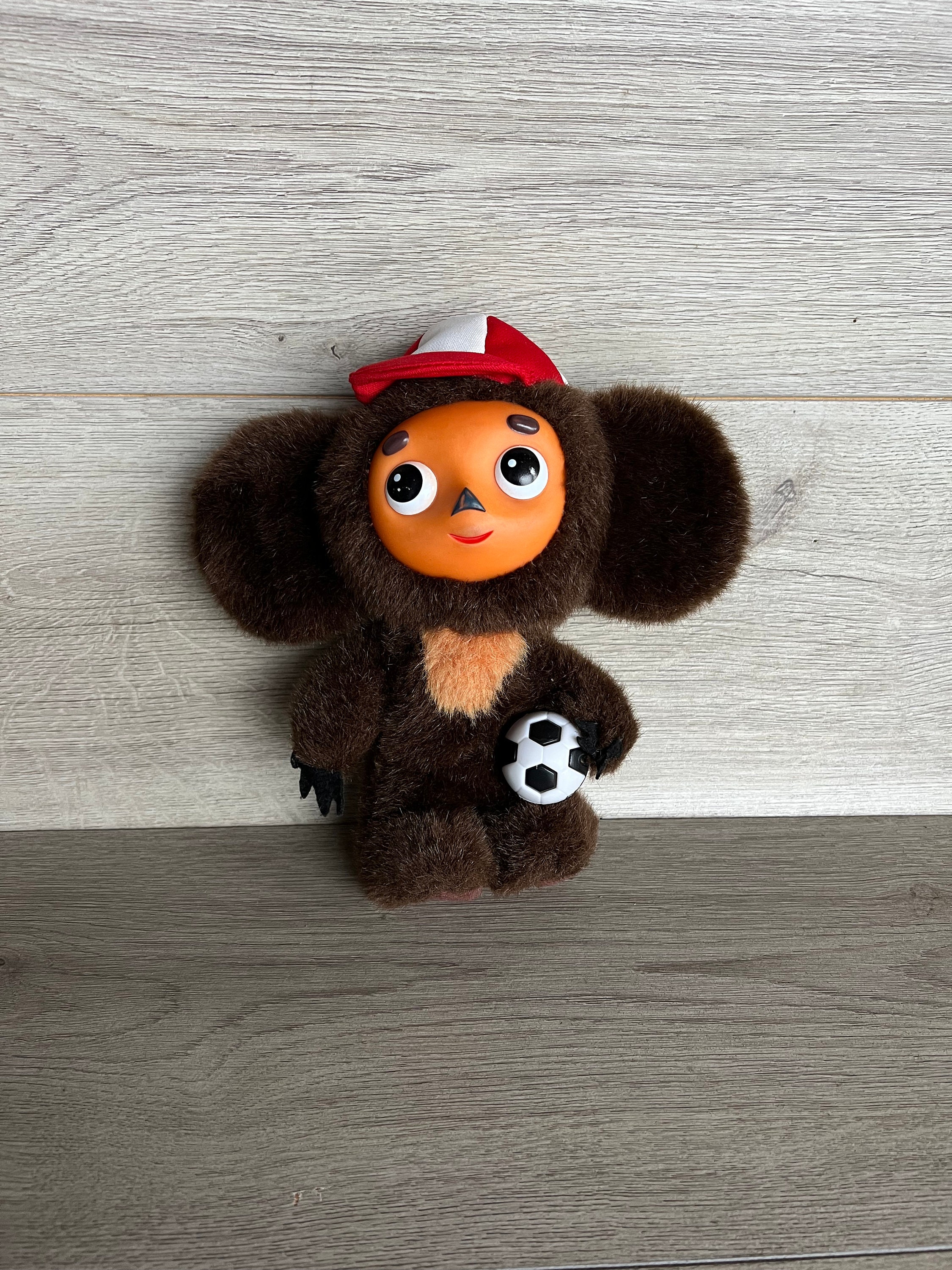 Cheburashka vintage figurine en peluche soviétique 14,5 37 cm poupée  parlante brune décor de chambre d'enfant -  France