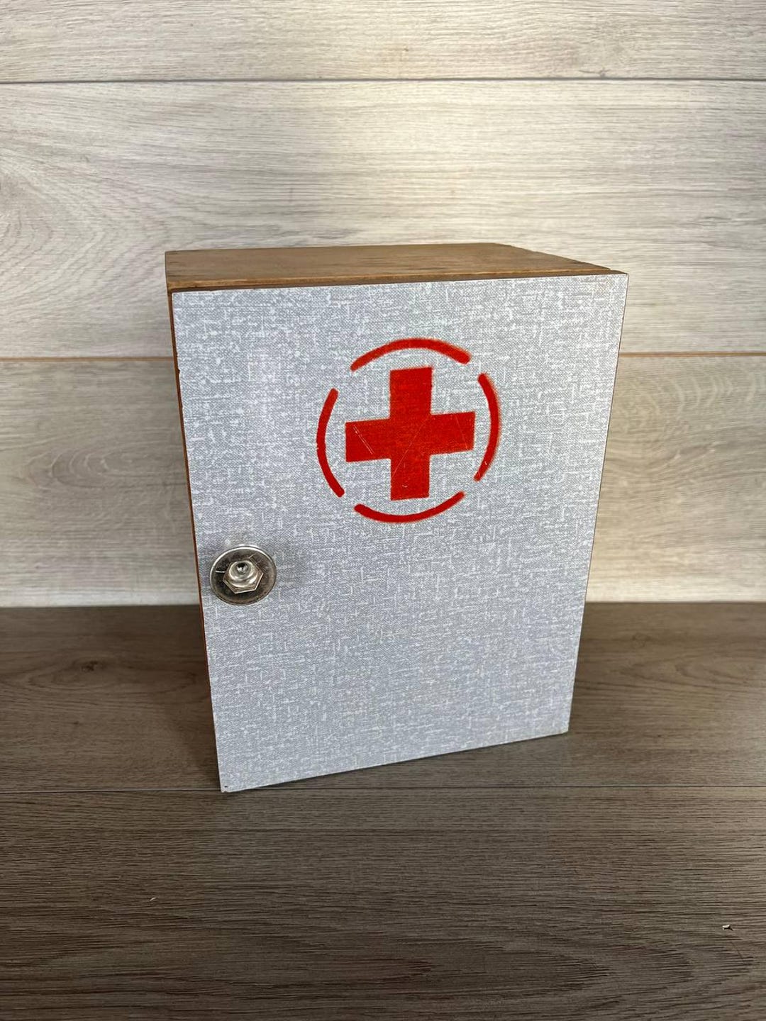 Vintage First Aid Kit Soviet USSR Red Cross Box First Aid Case
