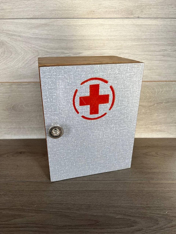Buy Vintage First Aid Kit Soviet USSR Red Cross Box First Aid Case