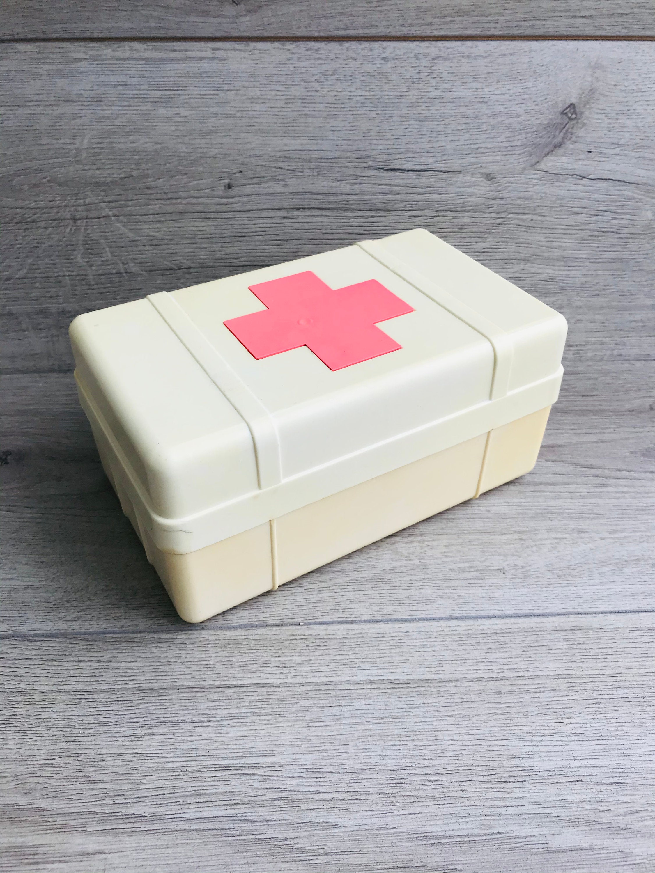 Vintage First Aid Box Red Cross Plastic Box Medical Soviet Vintage First Aid Box Red Cross Plastic Box Medical Soviet