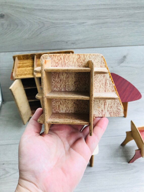 ヴィンテージミニチュア木製人形用家具セット、ソビエト時代 - Etsy 日本