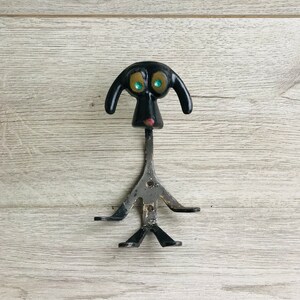 Vintage Dog Coat Rack: Metal Wall Hook, Farmhouse Decor