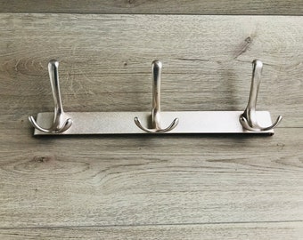 Vintage coat rack Wall vount coatrack Farmhouse coat rack Entryway decor Mudroom hooks Wall hook Entryway jacket rack Dorm decor Coat hanger