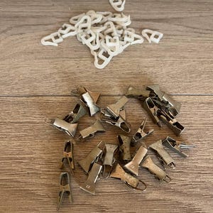 Vintage Metall Clip Ringe - Set von 25 - Rustikale Dekor