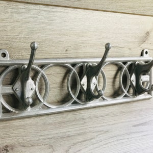 Vintage coat rack Wall vount coatrack Farmhouse coat hook Entryway decor Mudroom hooks Wall hook Entryway jacket rack Dorm decor Coat hanger