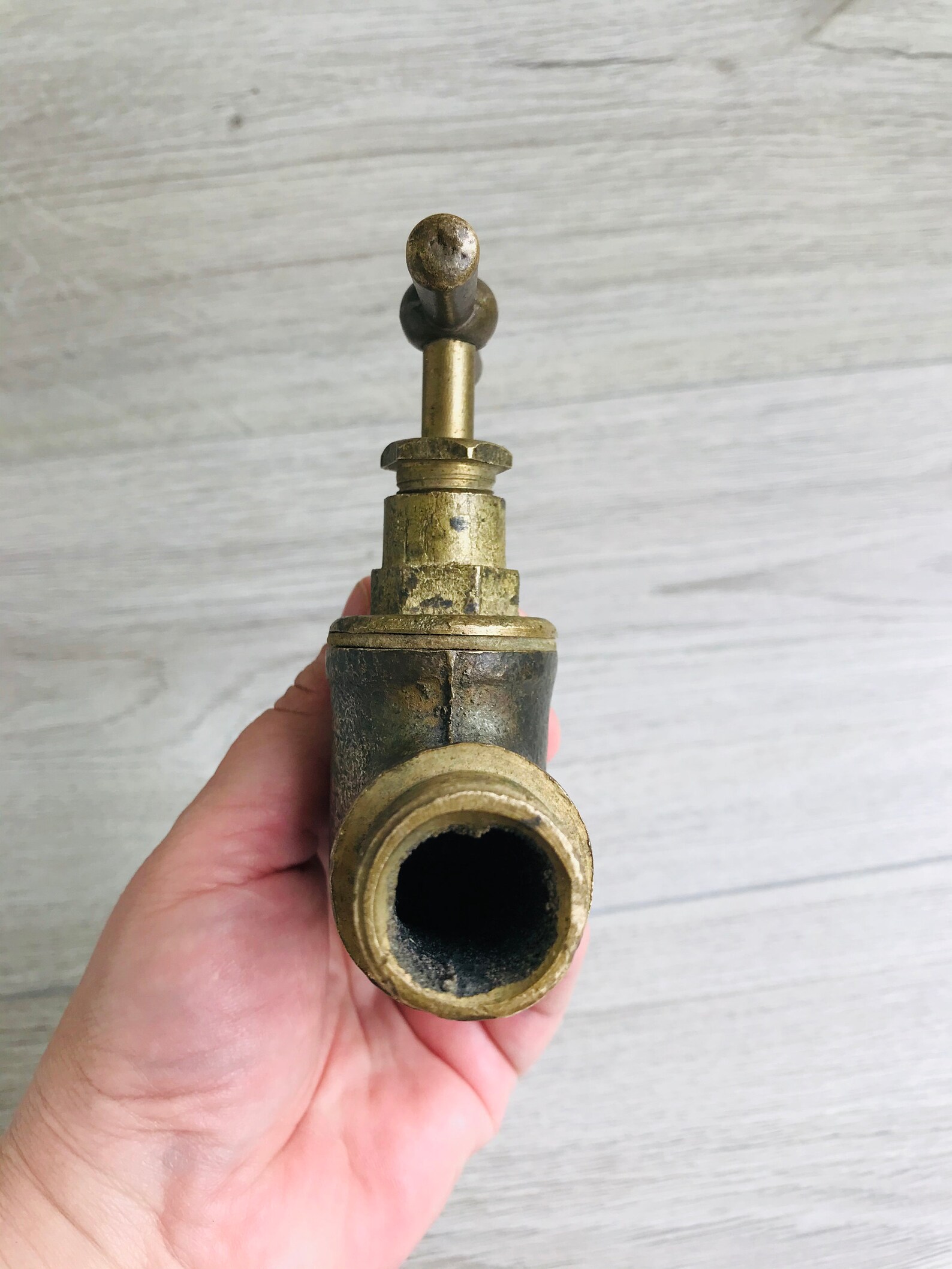 Vintage Brass Wine Barrel Faucet Tap Antique Spigot Key Etsy