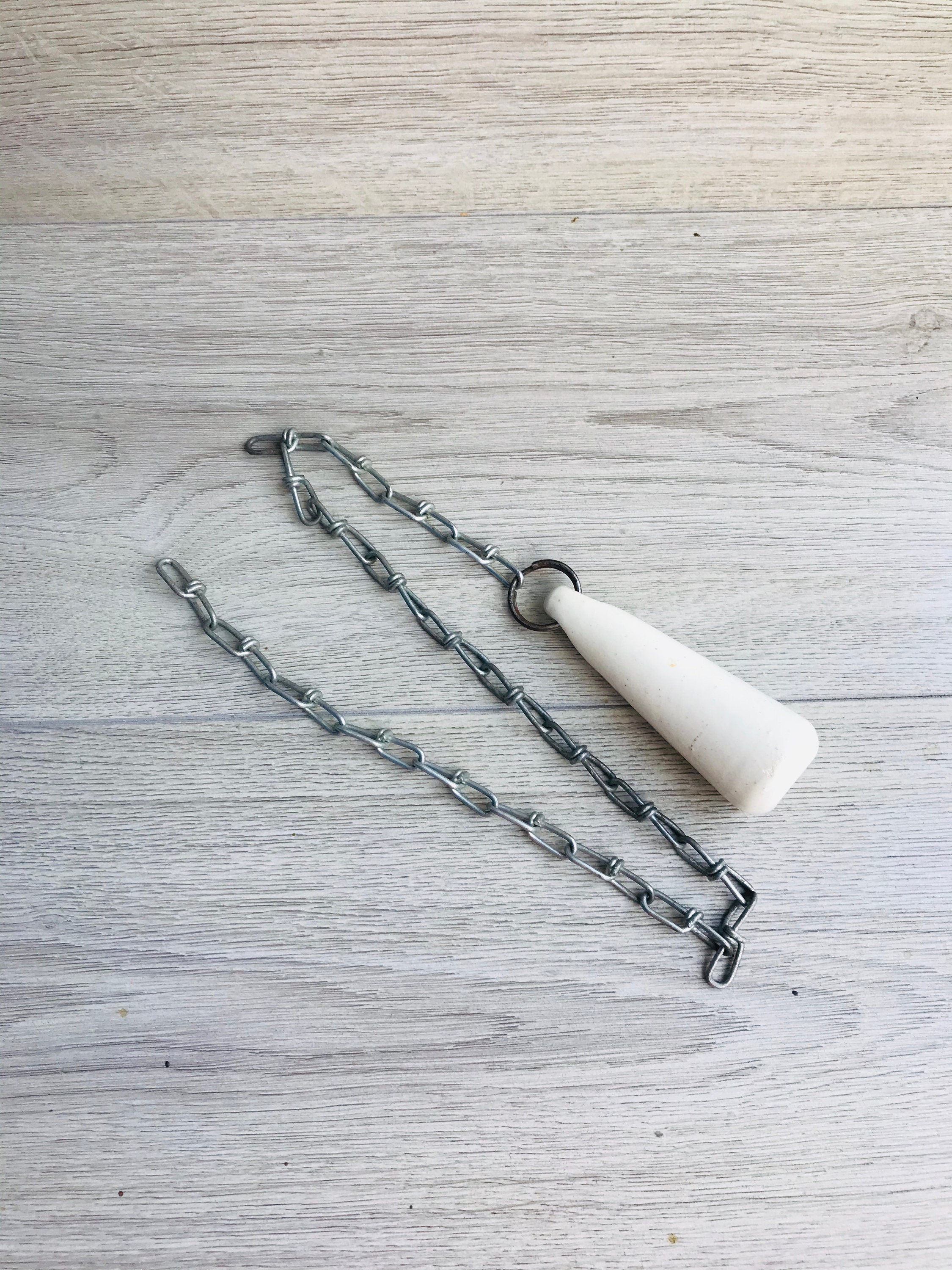 Vintage ceramic toilet chain pull Porcelain toilet pull Etsy