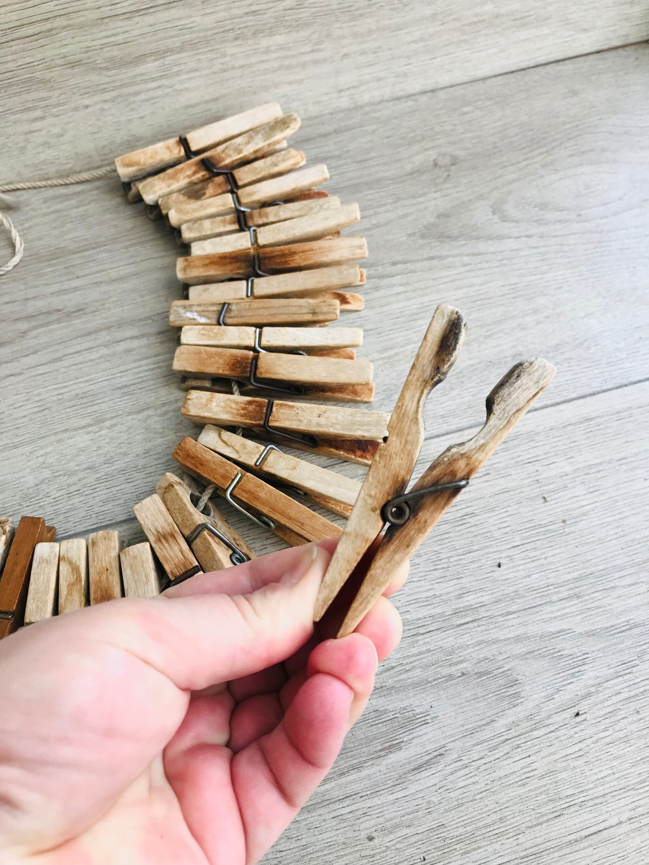 Vintage Old Wooden Clothespins Rustic Wooden Washing Antique - Etsy UK