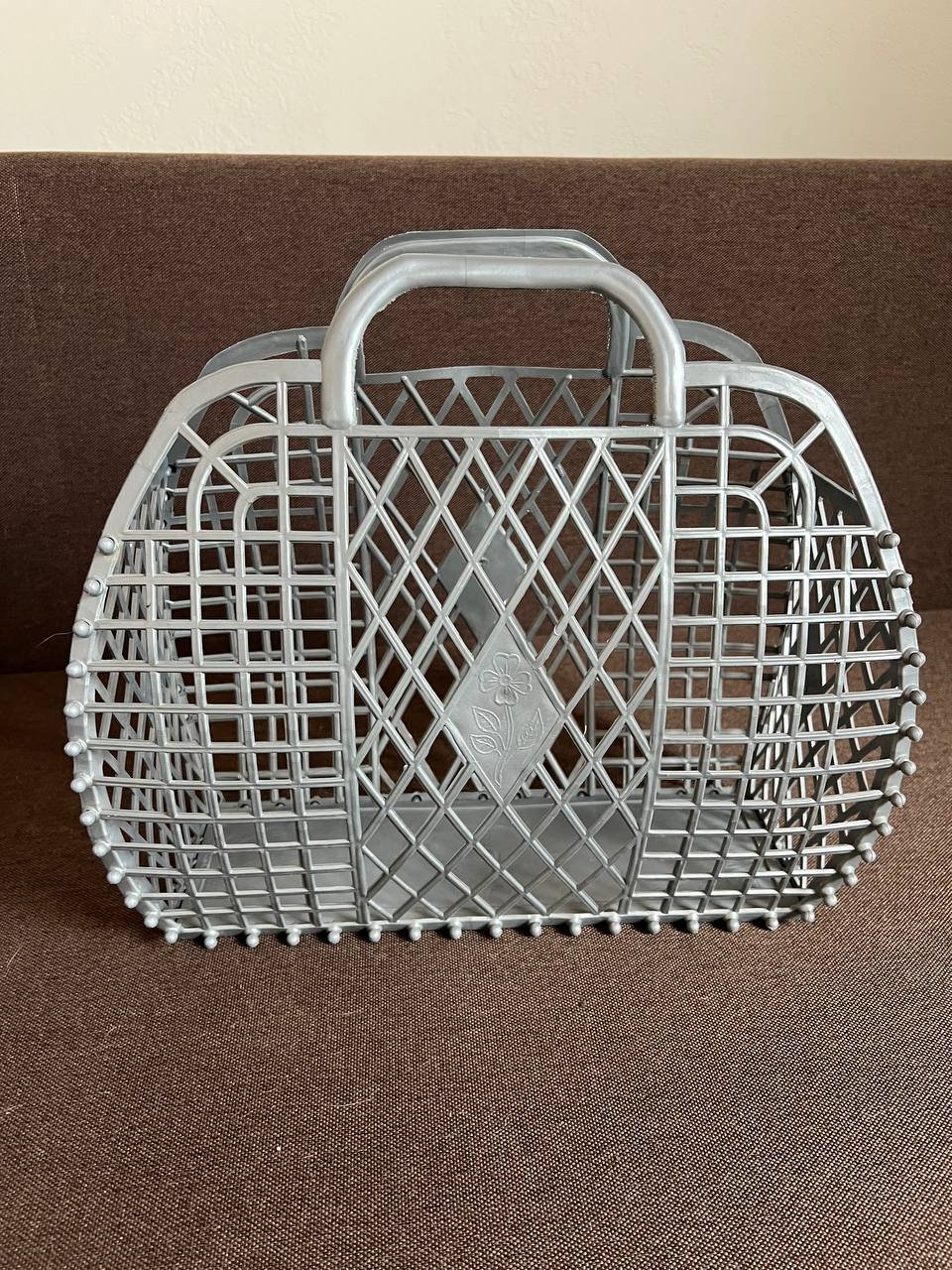 Vintage plastic mesh bag Gray market bag Eco-friendly plastic bag Beach tote Reusable grocery bag Shopping basket Tote net bag Shopping net