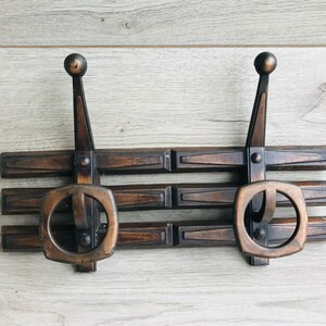 Vintage coat rack Wall vount coatrack Farmhouse coat hook Entryway decor Mudroom hooks Wall hook Entryway jacket rack Dorm decor Coat hanger