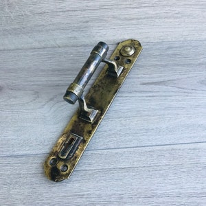 Vintage Brass Door Handle: 1920s Retro Farmhouse Decor