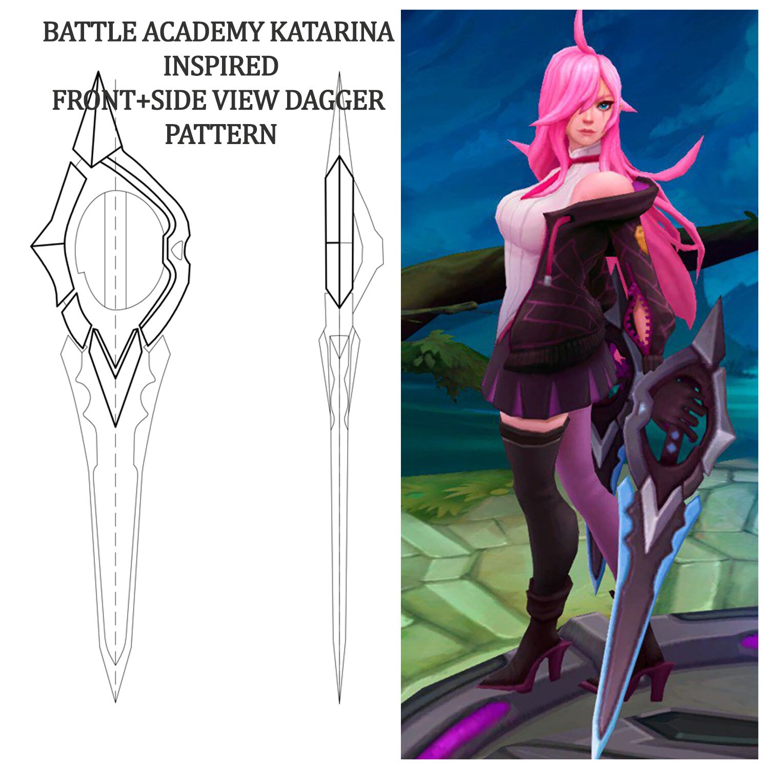 Lol Katarina - Etsy Hong Kong