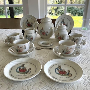 Set da tè o caffè e pasticcini Wedgwood Peter Rabbit di Beatrix Potter, regalo di compleanno, regalo per lei