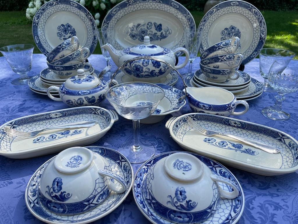 Paper Jazz Schmetterlings-Geburtstagsdekoration – Set Mit Tellern, Bechern, Servietten & Strohhalm