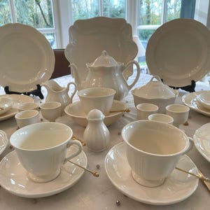 Wedgwood Queens Plain ontbijtservice, 6 kuwertów, GRATIS VERZENDING, huwelijkscadeau, bruidsdouche cadeau