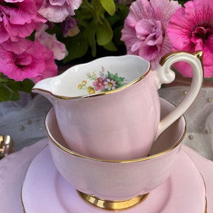 Queen Anne pink tea or coffee service, wedding gift, bridal shower gift image 9