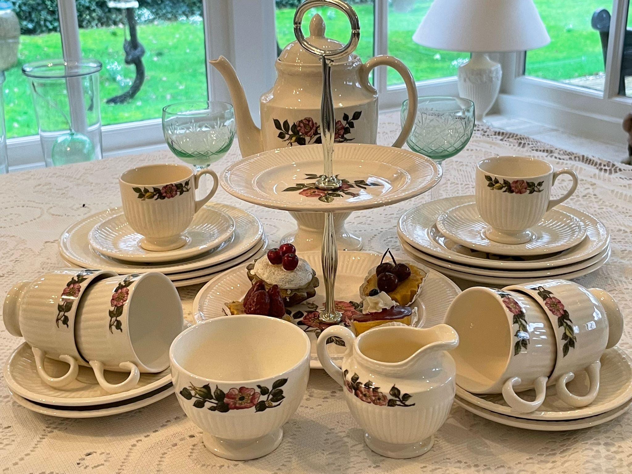 Vintage Wedgwood Briar Rose Coffee Set, 22-piece Tea Service - Etsy