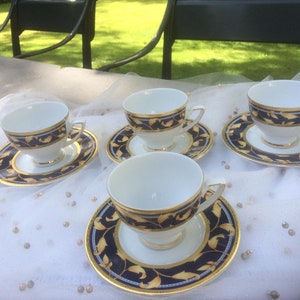 Heinrich Winterling Marktleuthen zestaw 4 koffiekopjes, verjaardagscadeau, cadeau voor haar