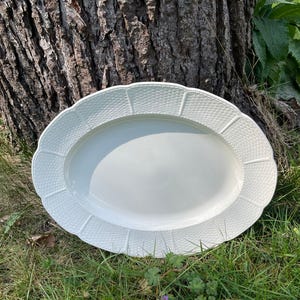 Antyczne owalne naczynie Wedgwood Osier, verjaardagscadeau, cadeau voor haar