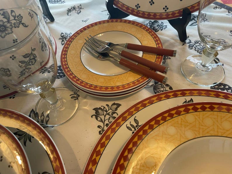 Villeroy & Boch Gallo design Switch Plantation diner servies voor 6 personen, huwelijkscadeau, verjaardagscadeau image 5