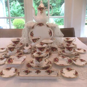 Royal Albert Old Country Roses coffee or tea service, wedding gift, anniversary gift