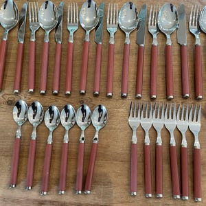 Villeroy & Boch brown cutlery set for 6 place settings, FREE SHIPPING, gift for her, birthday gift, wedding gift