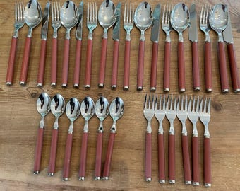 Villeroy & Boch brown cutlery set for 6 place settings, FREE SHIPPING, gift for her, birthday gift, wedding gift