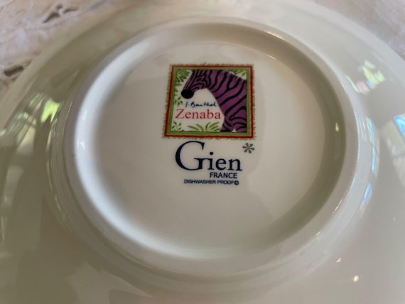 Faïencerie De Gien Zenaba Open Stock Items, French Ceramic, Animal