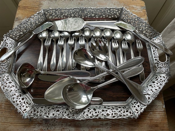 WMF Cutlery Pearl Rim Silver Plated Patent 90, Supplement Set 20