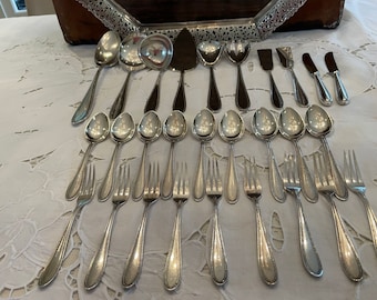 WMF cutlery pearl rim silver plated patent 90, supplement set 20 pieces, gift for her, birthday gift