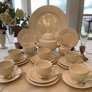 Wedgwood Edme tea service for 6 place settings, wedding gift, bridal shower gift